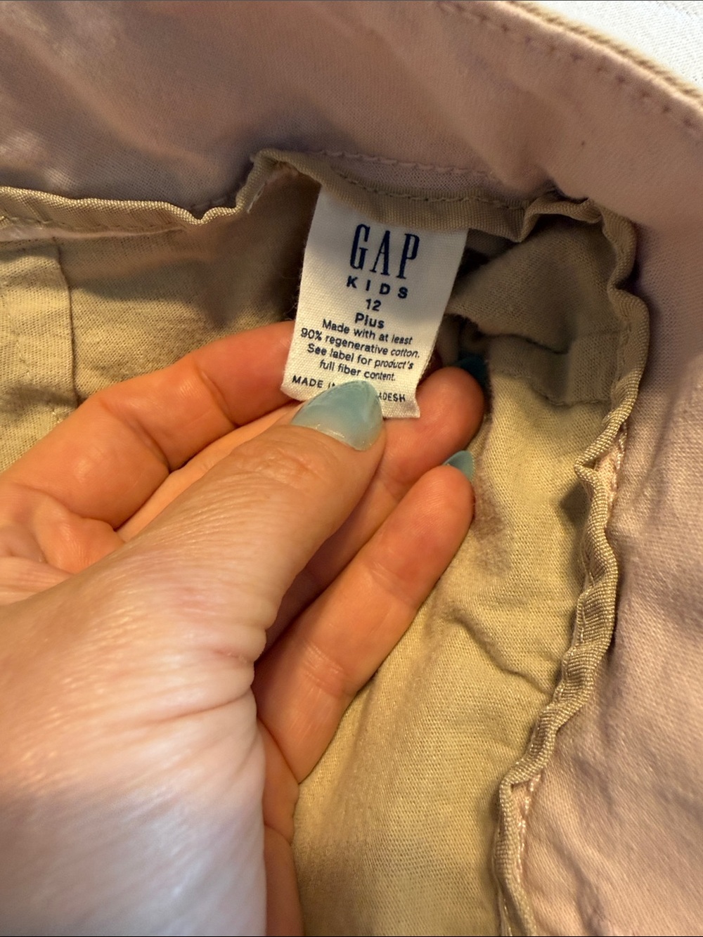 Uniform Skort GAP Girls Khaki Pleated Skort - Picture 5 of 5